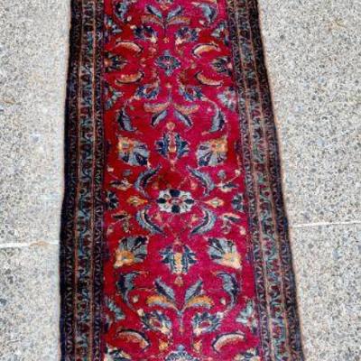 Lot 002-DG: Antique Wool Runner

Background:
This colorful antique hand-knotted wool runner rug graced the home of our clientâ€™s...