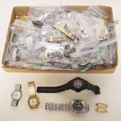 1168	LOT OF WRISTWATCHES & WATCH BANDS
