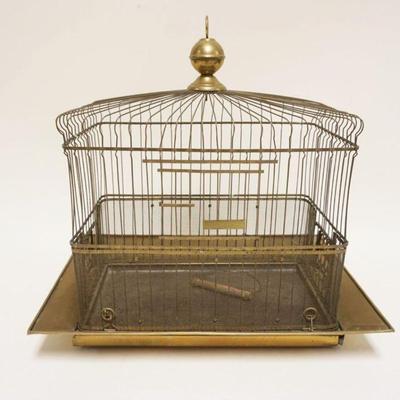 1173	ANTIQUE HENDRIX BRASS BIRD CAGE, APPROXIMATELY 12 IN X 17 IN X 18 IN HIGH
