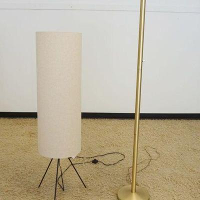 1010	2 MODERN STYLE FLOOR LAMPS, TALLEST APPROXIMATELY 72 IN HIGH
