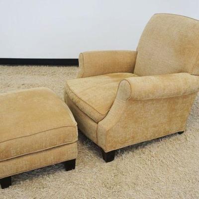 1012	HOME GEAR BY LEE INDUSTRIES UPHOLSTERED ARM CHIAR & OTTOMAN
