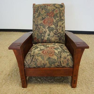 1023	STICKLEY SOLID CHERRY MORRIS CHAIR
