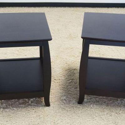 1015	BARONET SOFA LAMP TABLES, APPROXIMATELY 21 IN X 24 IN X 23 IN HIGH
