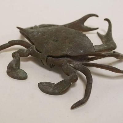 1070	BRASS CRAB INKWELL, APPROXIMATELY 7 IN X 8 IN
