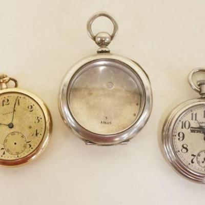 1167	POCKET WATCHES LOT W/NICKLE CASE
