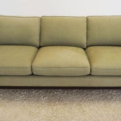 1014	MODERN STYLE CRATE & BARREL SOFA, APPROXIMATELY 86 IN X 37 IN X 33 IN
