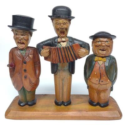 Anri Carved Wood Bar Set