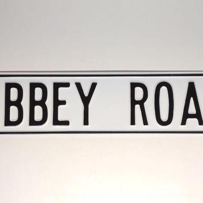 32" Abbey Road Metal Sign