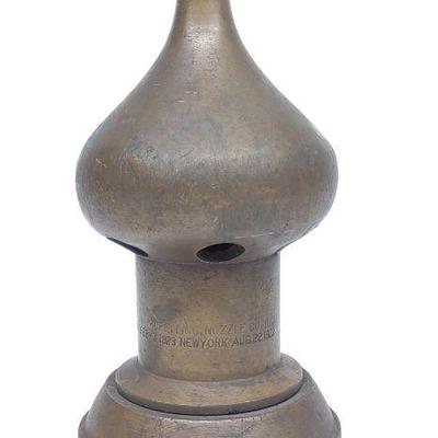 Antique Brass Self Propelling Fire Nozzle