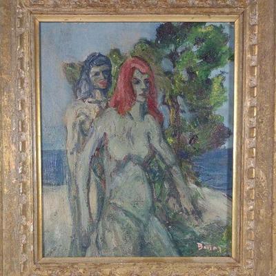 Walter Baum Oil Painting on Board (PA, 1884-1956)