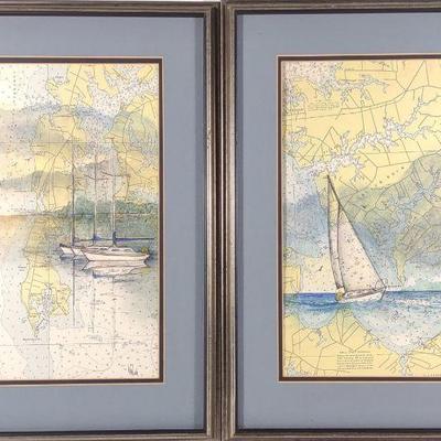 2 Chesapeake Bay Map Drawings
