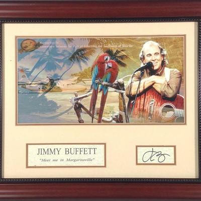 Jimmy Buffet Autographed Margaritaville Art
