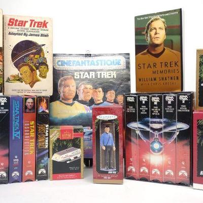 Star Trek Collectibles (VHS, Books, Ornaments)