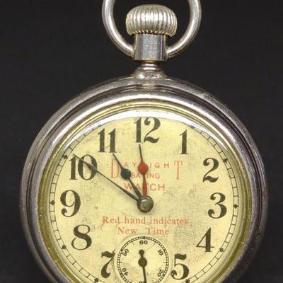 Early 1900s Daylight Saving Pocket Watch (Works)