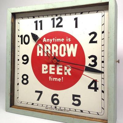 Arrow Beer PAM Advertising Clock