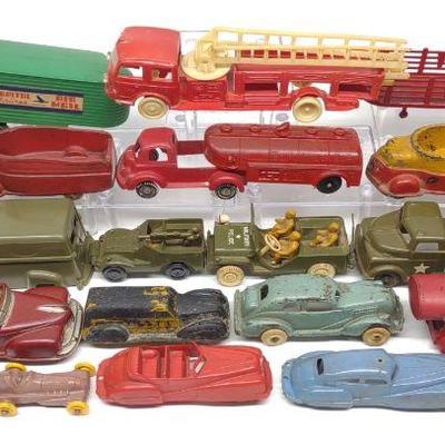 1930s-50s Rubber & Plastic Toy Cars & Trucks
