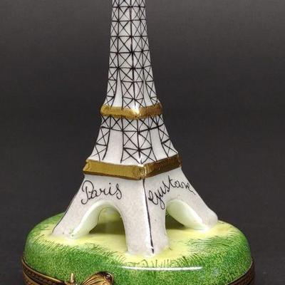 Sophie Massault Limoges Eiffel Tower Pill Box