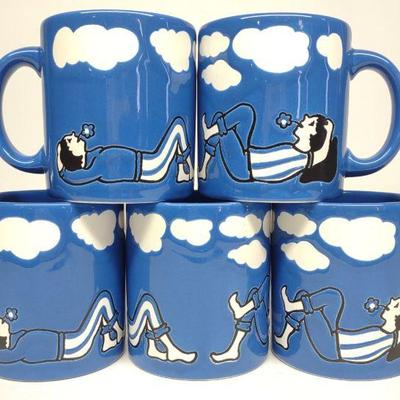 5 Waechtersbach W. Germany Coffee Mugs