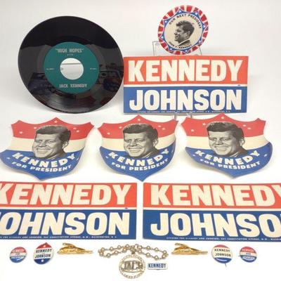 Kennedy Political Campaign Items (Original)