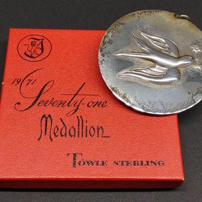 1971 Towle Sterling Silver Christmas Medallion