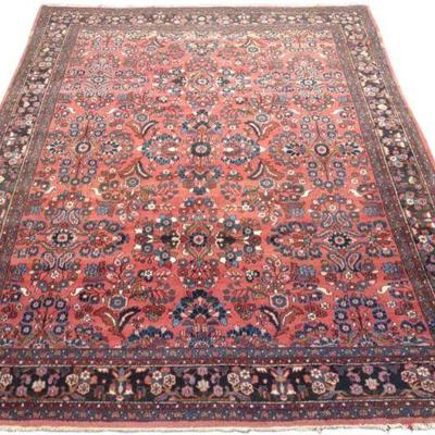 Hand Knotted Persian All-Over Rug 12 x 9 ft