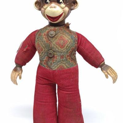 1940s Bellhop Monkey Toy