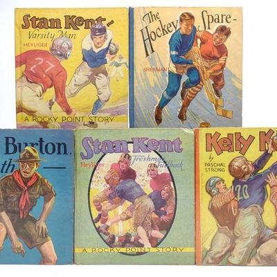 5 1930s Saalfield Sports Books (Little Books)