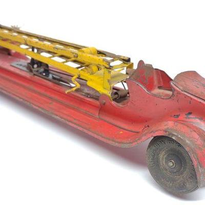Kingsbury Aerial Ladder Fire Truck Toy