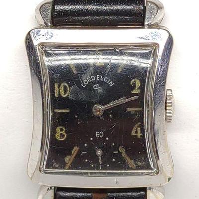 1950s Lord Elgin Sabre 14k GF Mens Watch (Works)