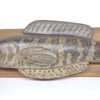 Howard Bauer Snakehead Fish Carving