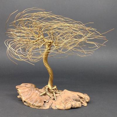 Signed Walkers Wire Tree Sculpture