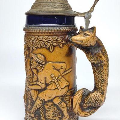 Gerz Fox Hunt Beer Stein