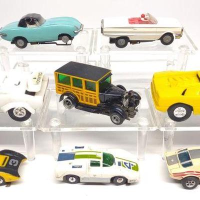 8 Vintage Slot Cars