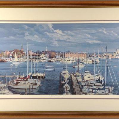 Richard Harryman Signed Annapolis Harbor Print