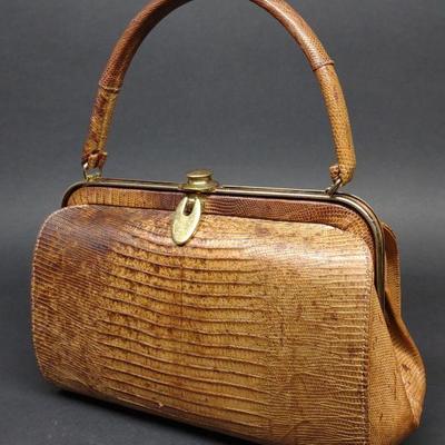 Vintage Bellestone Alligator purse (1950s)