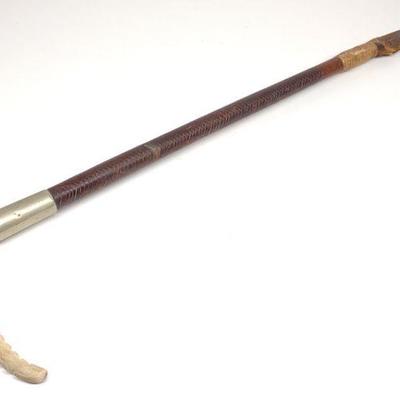Stag Handled Leather Riding Crop