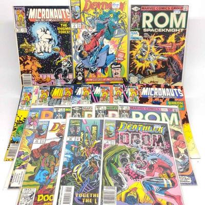 The Micronauts, ROM & Deathlok Comic Books