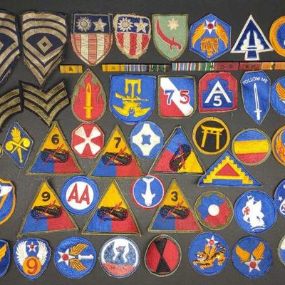Lot of WWII US Military Patches