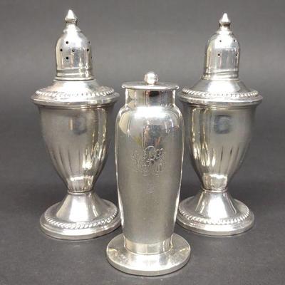 3 Sterling Silver & Weighted Sterling Shakers