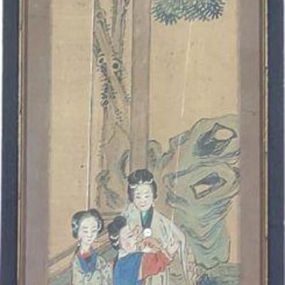 Chinese Scroll Painting on Rice Paper