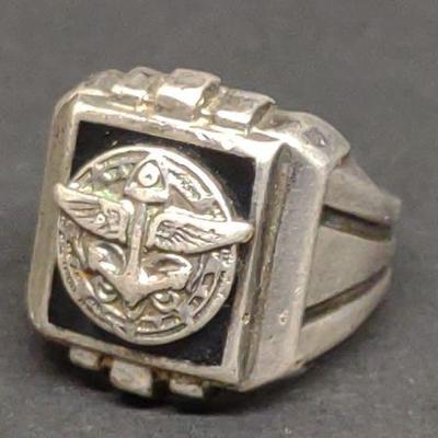 Vintage Explorer Scout (BSA) Sterling Signet Ring