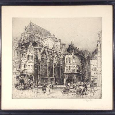 Hedley Fitton Signed AP Etching Art