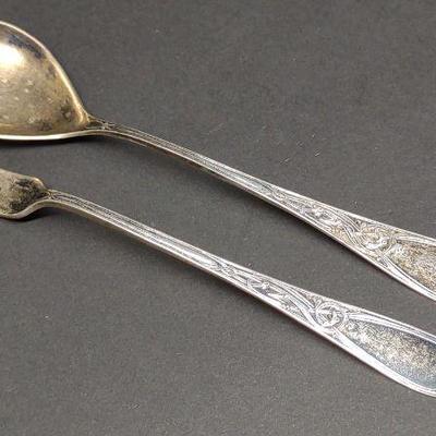 Norway Sterling Silver Serving Fork & Spoon (56g)