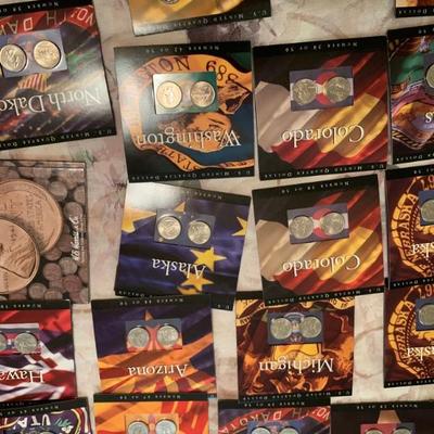 50 state quarters coins complete set 