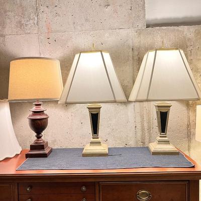 Assorted Table Lamps 