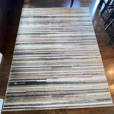 Imported Striped Area Rug- 7' 7