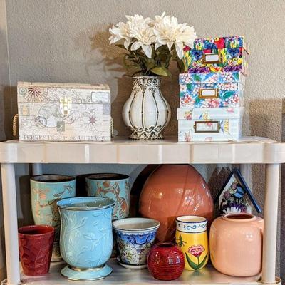 Decorative Storage Boxes and Vases 