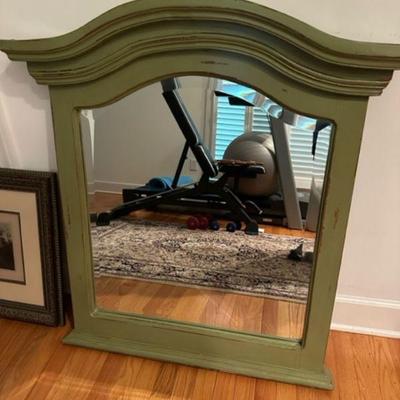 GREEN ARCHED TOP MIRROR