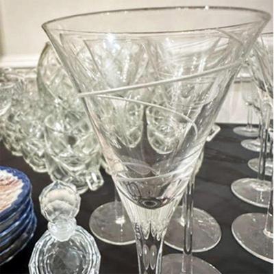 CRYSTAL, STEMWARE, CUT GLASS AND MORE