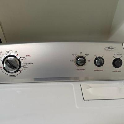 LG FRONT LOAD WASHER AND WHIRLPOOL DRYER